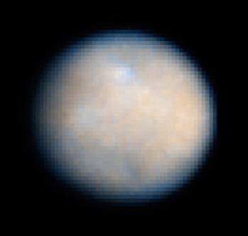 Asteroid Ceres as seen by the Hubble space telescope. Image credit NASA/ESA/STScI.