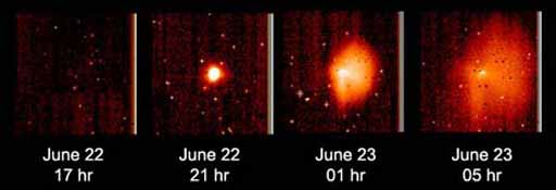 Tempel 1 outburst on June 23  Image credit NASA/ESA/JHU. 