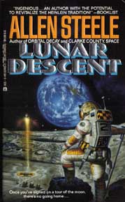 Cover for Lunar Descent - Copyright © 1991; Ace Books, All Rights Reserved. Art by Bob Eggelton.