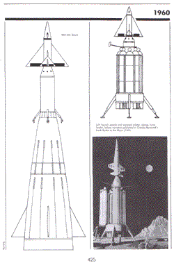 Spacecraft from Men Into Space - from The Dream Machines by Ron Miller.
