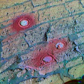 RAT hole - false color.  Image credit NASA/JPL.