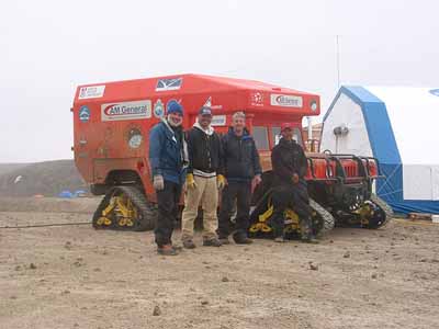 The rover at the Houghton Mars Project Base Camp.  (Photo NASA Haughton-Mars Project 2003/K. Cowing) Click to see more.