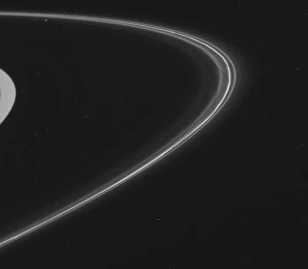 Saturn, f-ring.  Image credit NASA/JPL.