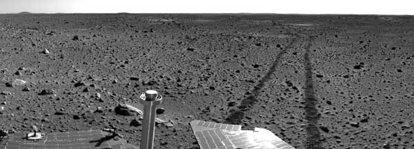 Rover tracks.  Image credit NASA/JPL. 