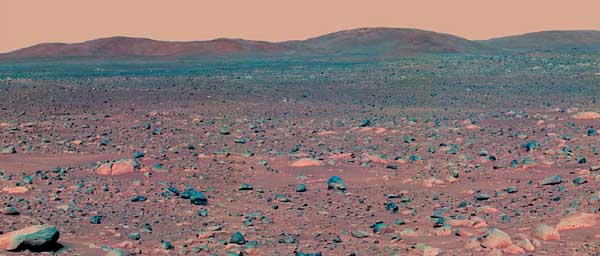 The road behind.   Image credit NASA/JPL. 