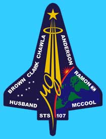 The patch for the crew of Columbia